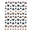 Sticker Cuori Marroni