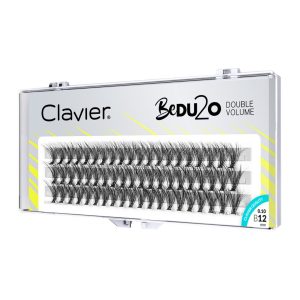 CLAVIER - CIGLIA A CIUFFETTI - DOPPIO VOLUME - BEDU2O - 12mm