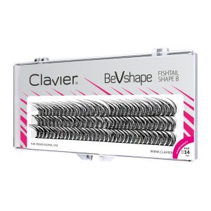 CLAVIER - CIGLIA A CIUFFETTI - FISHTAIL - BEVSHAPE - 14mm