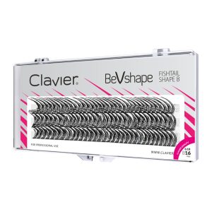 CLAVIER - CIGLIA A CIUFFETTI - FISHTAIL - BEVSHAPE - 16mm