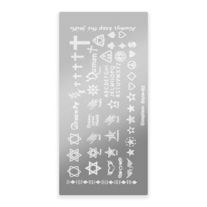 Piastrina Per Stamping - Simplism Style n.02