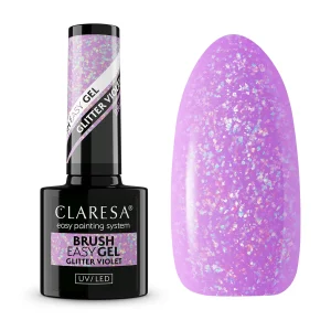 CLARESA - BRUSH EASY GEL GLITTER VIOLET - 5gr