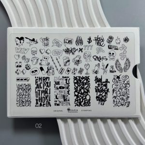 SAGA - PIASTRA PER STAMPING n.02 - GRAFFITI