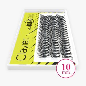 CLAVIER - CIGLIA A CIUFFETTI - DOPPIO VOLUME - DU2O -10mm