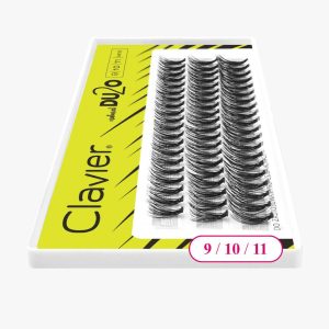 CLAVIER - CIGLIA A CIUFFETTI - DOPPIO VOLUME - DU2O -MIX 9-10-11