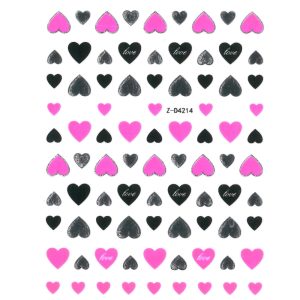 Sticker Cuori Neon Pink