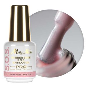 MOLLY NAILS - BASE SOS ANTIDOTUM - SPARKLING MOUSSE - PRO SALON 15gr