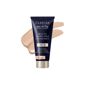 CLARESA - FONDOTINTA IDRATANTE CON SPF50 - 1W LIGHT WARM 30ml