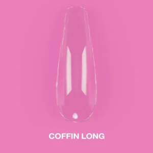 LUNA - GEL TIPS - LONG COFFIN  - 500pcs