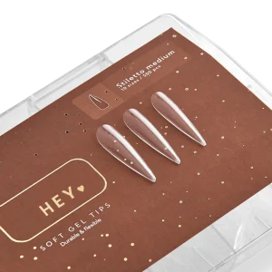 HEY LOVE - SOFT GEL TIPS - STILETTO MEDIUM - 500pcs