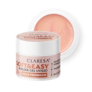 CLARESA - Soft&Easy Builder Gel 90ml Gold Prosecco/Dancing Sparkles