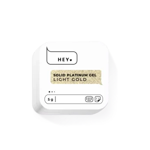 HEY LOVE - SOLID PLATINUM GEL - LIGHT GOLD- 5gr