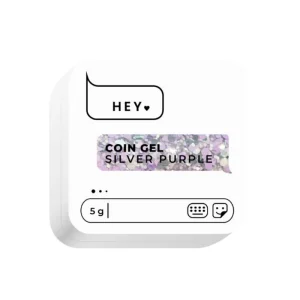 HEY LOVE - COIN GEL - SILVER PURPLE - 5gr