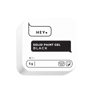 HEY LOVE - SOLID PAINT GEL - BLACK - 5gr