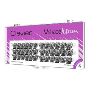 CLAVIER - CIGLIA A CIUFFETTI - VSHAPE XTREME - 12mm