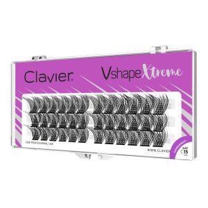 CLAVIER - CIGLIA A CIUFFETTI - VSHAPE XTREME - 15mm