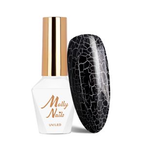 Molly Nails - Crackle Gel BLACK n.158 - 8gr