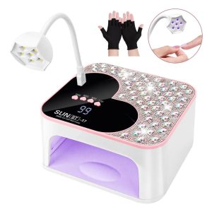 Lampada UV/LED 288W – 45 LED + Mini Torcia LED Inclusa ROSA