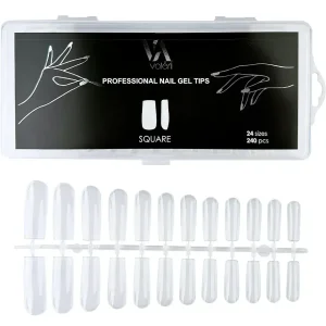 VALERI - GEL TIPS - SQUARE - 240pcs