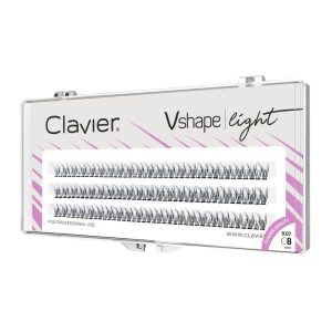 CLAVIER - CIGLIA A CIUFFETTI - VSHAPE LIGHT - 8mm